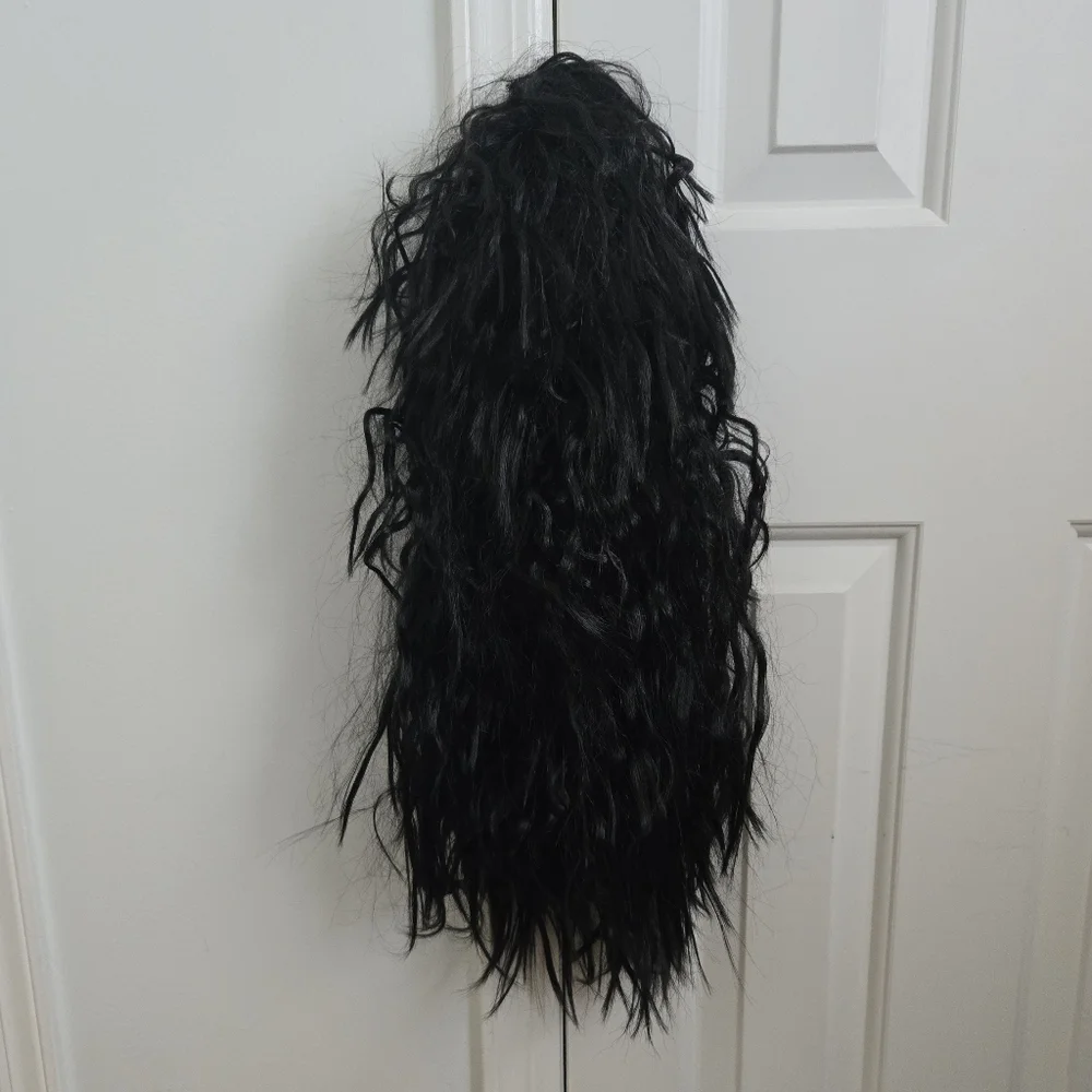 Black Rocker Wig - Picture 2 of 4